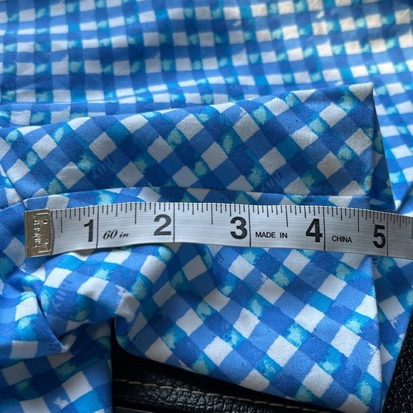 Lilly Pulitzer Gretchen High Rise Short Boca Blue Double Checking Sz 4 NEW - Picture 12 of 14